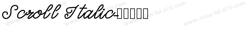 Scroll Italic字体转换
